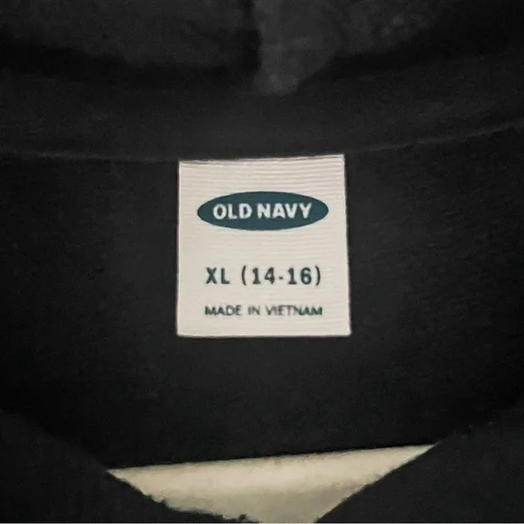 Old Navy Girls “Find Your Happy” Pullover Tunic Hoodie, Size XL (14-16) - Picture 6 of 9